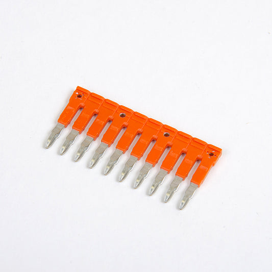 ONKA 1.5/10 Pont faîtier enfichable à 10 voies, isolé, universel (pour bornier à ressort et à vis 1.5mm2), 1060104