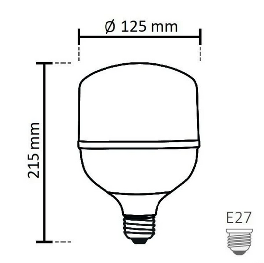 NOAS LED Bulb 50W (350W) type TORCH, Cold white / 6500K, 4290 Lm, YL95-5001