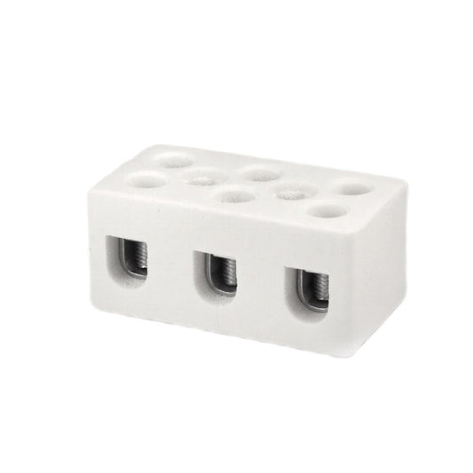 ONKA 6-10mm2 / 3-Coil Steatite / Ceramic Connector / Porcelain - PORCELAIN TERMINAL BLOCK, 1070007