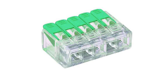 Connecteur rapide Push-in sans vis, 5 fils