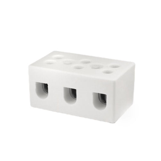 ONKA 2.5-4mm2 / 3-rail Steatite / Ceramic connector / porcelain - PORCELAIN TERMINAL BLOCK, 1070003