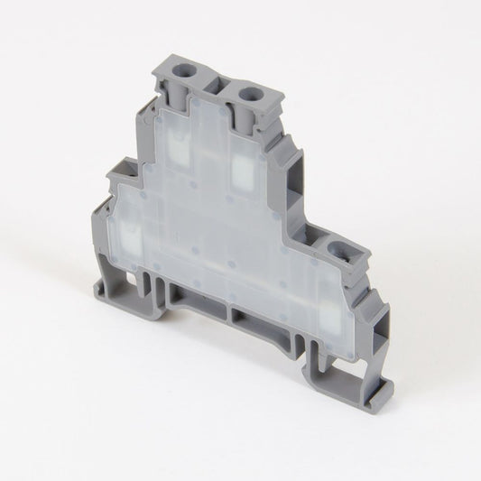ONKA 4mm2, 2 levels Connection terminal for screw rail Terminal for DIN rail 4-wires gray, 1010368