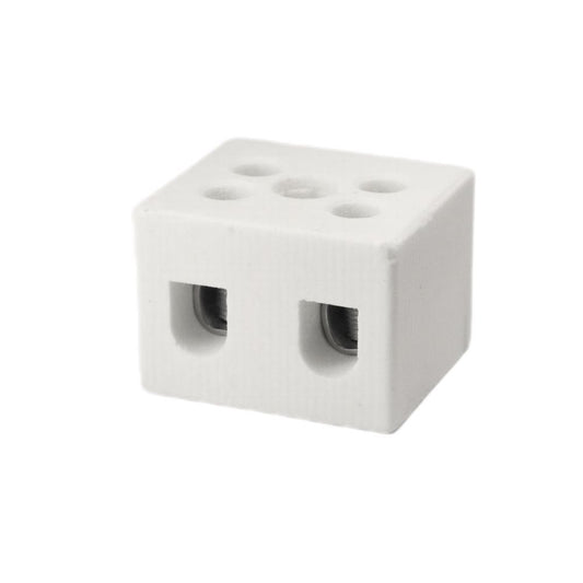 ONKA 0.75-1.5mm2 / 2-Fils Connecteur stéatite / céramique / porcelaine - BLOC DE TERMINAL PORCELAINE, 1070001