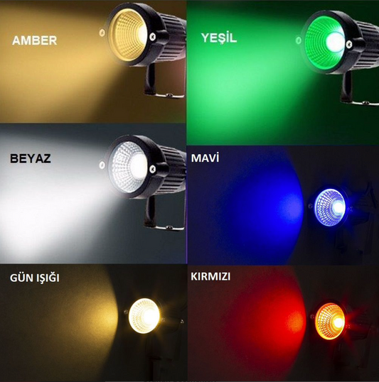 NOAS lampe de jardin blanc froid spot encastré de sol LED post 5W 450Lm 6500K YL74-0501