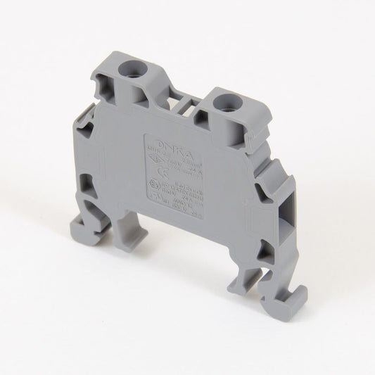 ONKA 1.5mm2 Bornier de connexion pour rail à vis Bornier pour rail DIN 2-fils gris, 1010002