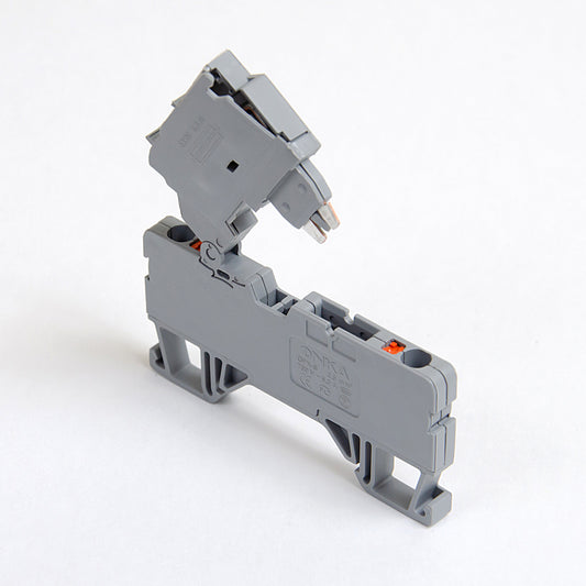 Bornier à fusibles ONKA 2.5mm2 à connexion vissée (fusible non inclus) gris, 1020223