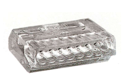Connecteur transparent Push-in 2,5 mm², 8 pôles