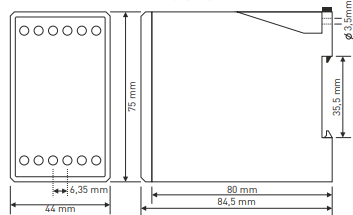 Relais de surintensité numérique avec affichage LED 3×3 chiffres TRM-300