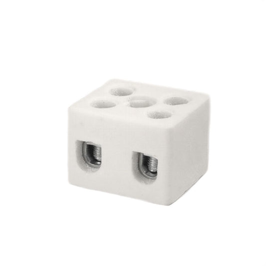ONKA 2.5-4mm2 / 2 rails Steatit / Connecteur céramique / porcelaine - BLOC DE BORNES EN PORCELAINE, 1070002