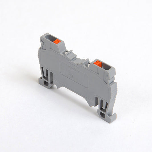 ONKA 1.5mm2 spring rail connector terminal block DIN rail terminal 2-wire grey, 1020002
