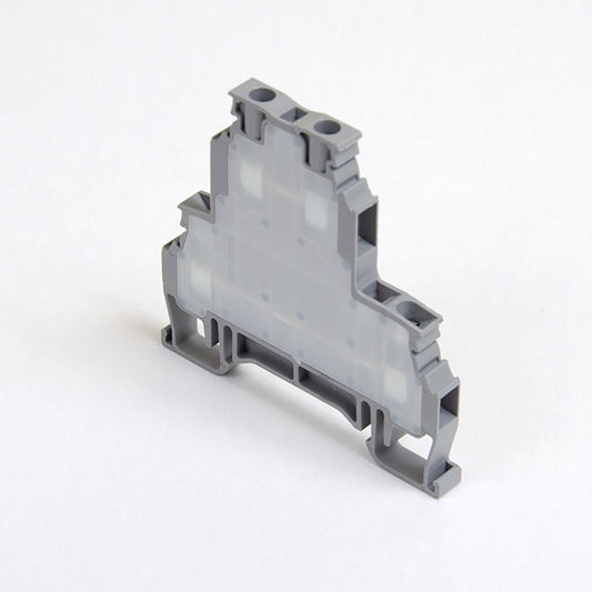 ONKA 2.5mm2, 2 levels Terminal block for screw rail Terminal block for DIN rail 4 wires gray, 1010332