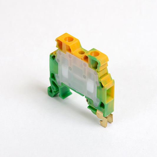 ONKA 10mm2 PE Connector for screw terminal rail for DIN rail 2-wire gray, 1010221