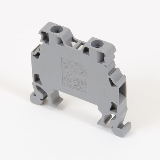 ONKA 2,5mm2 Bornier de connexion pour rail à vis Bornier pour rail DIN 2-fils gris, 1010012