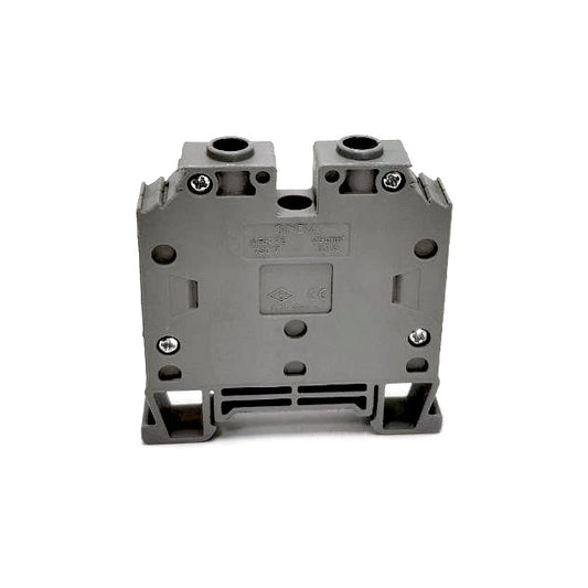ONKA 25mm2 Bornier de connexion pour rail à vis Bornier pour rail DIN 2-fils gris, 1010062