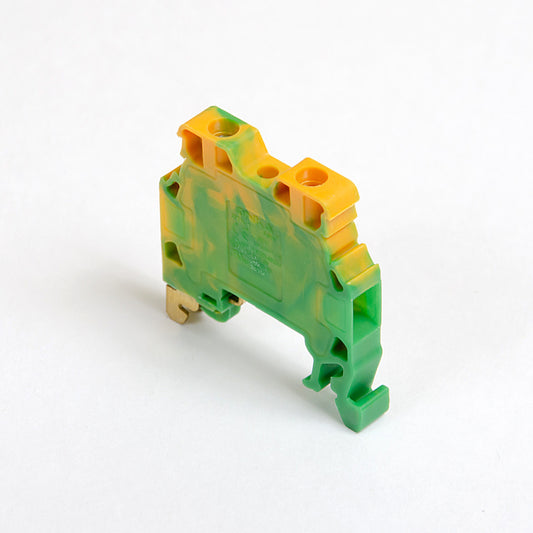 ONKA 4mm2 PE Terminal for screw rail Terminal for DIN rail 2-wire gray, 1010220