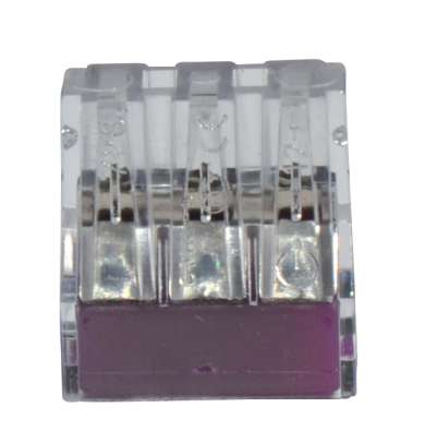 TRANSPARENT Connecteur 3 pôles 2,5 mm²