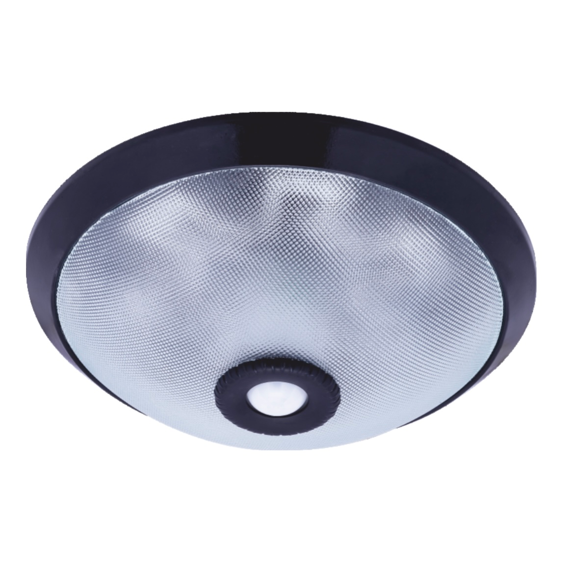 Plafoniera black with PIR motion sensor / Luminaire avec capteur IR (2xE27)