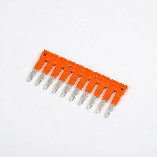 ONKA 2.5/10 Pont faîtier enfichable à 10 voies, isolé, universel (pour bornier à ressort et à vis 2.5mm2), 1060109