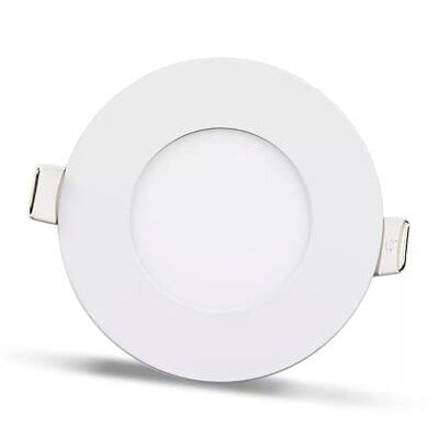 2pcs - panneau LED rond 3W / 270Lm blanc chaud circulaire encastré (alimentation incluse) 3200K YL10-0301
