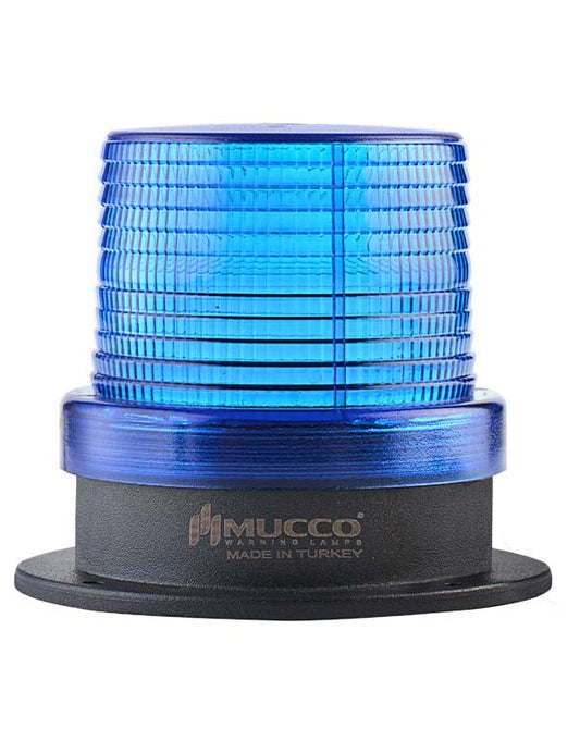 MUCCO SNT-915-B-4 90 diamètre 5 modes d'éclairage 10 LED SMD mélodiques avec buzzer 12-24V AC/DC lampe de toit bleue