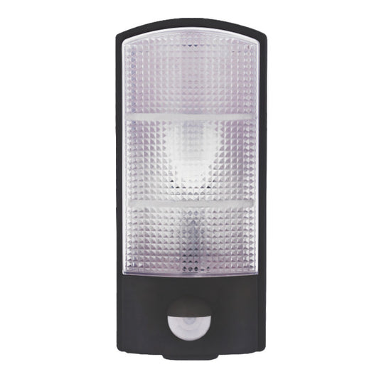 Luminaire mural LED noir 12W blanc avec détecteur de mouvement PIR