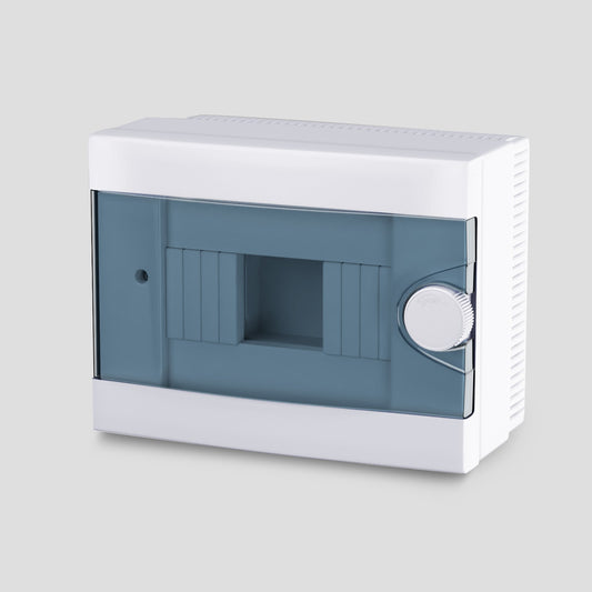 ARS Modular panel 2-6 MOD (6 fuses), surface-mounted distribution cabinet, plastic, transparent door IP40, 341212