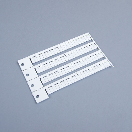 OD10-5P  ÉTIQUETTE DÉTACHABLE COMBINÉE SANS IMPRESSION (pour borniers de 1,5 mm²)