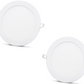 2 pcs SLIM panneau LED blanc froid /6500K 15W / 1350Lm rond encastré rond (alimentation incluse) 6500K YL10-1500