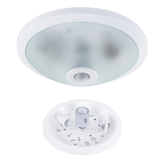 Plafoniera with PIR motion sensor / Luminaire avec capteur IR (2xe27)