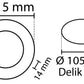 2 pcs - panneau LED rond 6W / 540Lm blanc circulaire encastré (alimentation incluse) 4000K YL10-0607