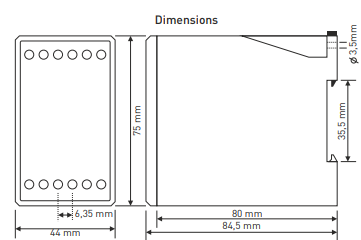 Relais à surintensité numérique directe avec affichage LED 3×3 chiffres TRM-25