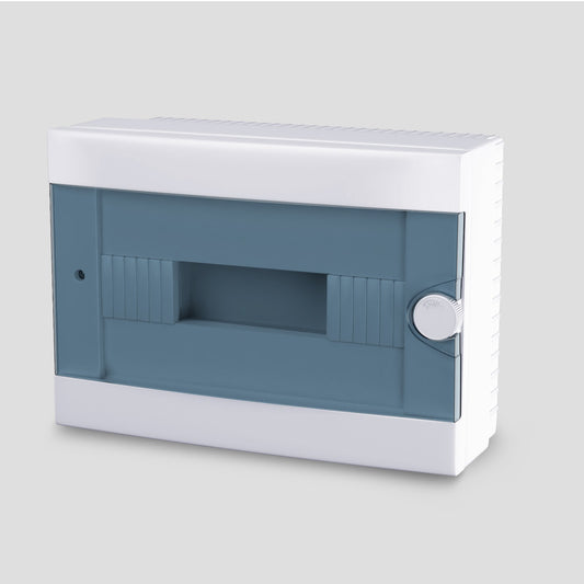 ARS Modular panel 12 MOD (12 fuses), surface-mounted distribution cabinet, plastic, transparent door IP40, 341218