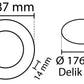 2 pcs SLIM panneau LED blanc froid /6500K 15W / 1350Lm rond encastré rond (alimentation incluse) 6500K YL10-1500