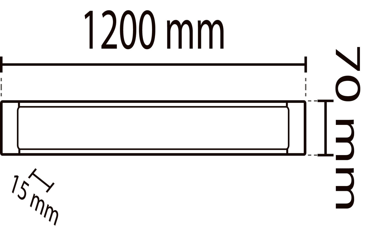 2pcs - 120 cm LED panel 40W IP20 Cool white / 6500K luminaire 3600Lm YL98-1200