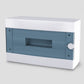 ARS Modular panel 16 MOD (16 fuses), surface-mounted distribution cabinet, plastic, transparent door IP40, 346124
