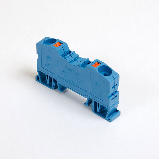 ONKA 10mm2 spring rail connector terminal block DIN rail terminal 2-wire blue, 1020047
