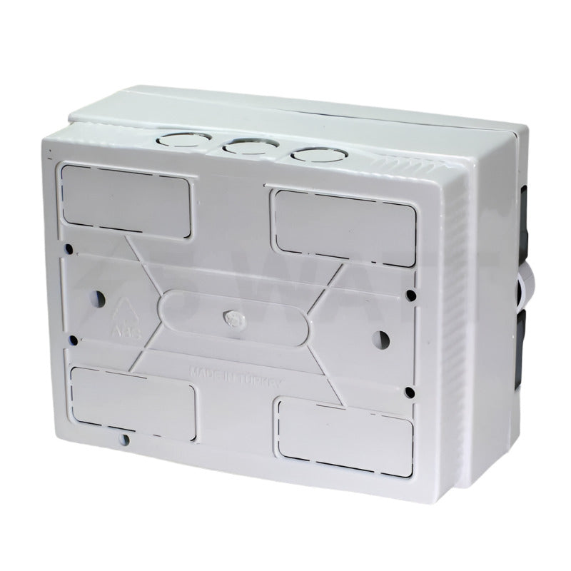 ARS Modular panel 16 MOD (16 fuses), surface-mounted distribution cabinet, plastic, transparent door IP40, 346124