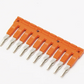ONKA 4/10 Plug-in ridge beam 10-way, insulated, universal (for 4mm2 spring and screw terminal block), 1060114