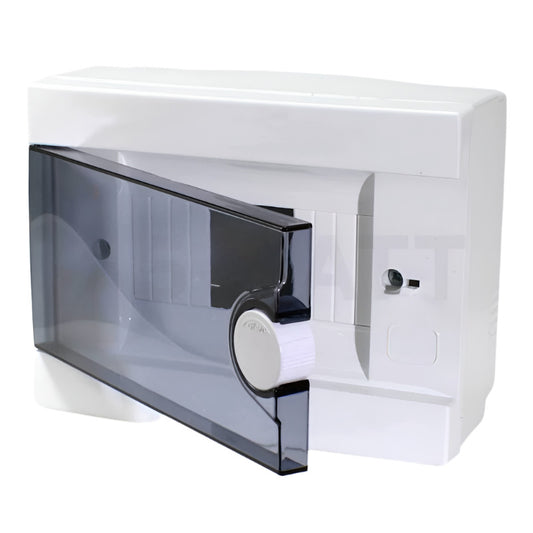 ARS Modular panel 12 MOD (12 fuses), surface-mounted distribution cabinet, plastic, transparent door IP40, 341218