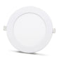 2 pces - SLIM Panneau LED blanc 12W / 180Lm rond à encastrer (alimentation incluse) 4000K YL10-1207