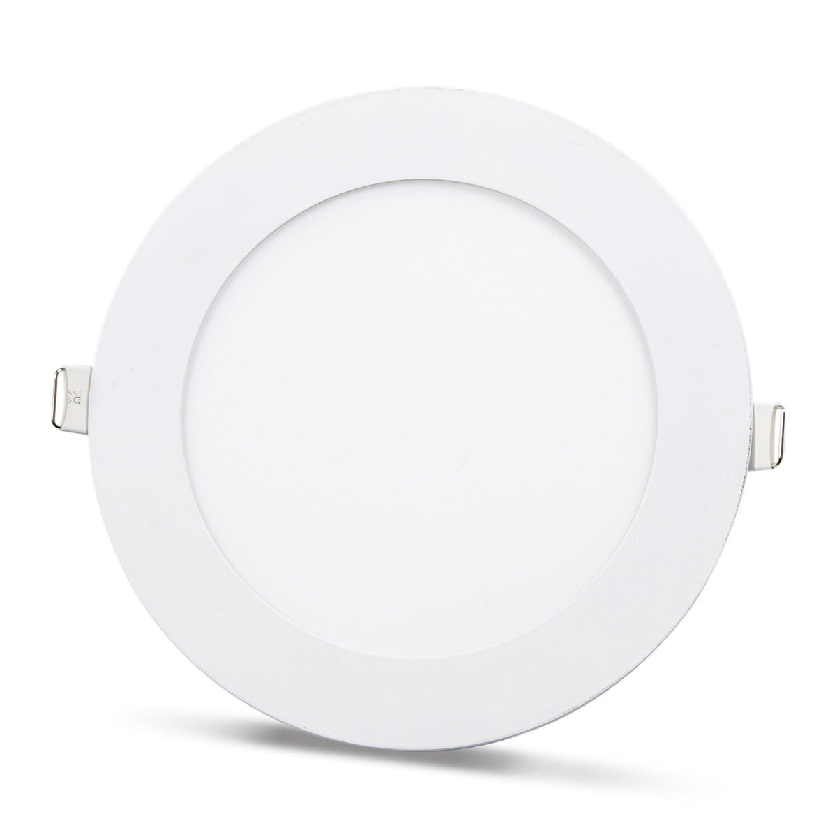 2 pces - SLIM Panneau LED blanc 12W / 180Lm rond à encastrer (alimentation incluse) 4000K YL10-1207
