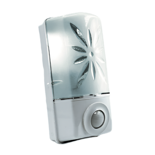 ARS Daystar IP20 - applique murale E27 blanche avec détecteur de mouvement / capteur PIR, pour l'intérieur, 341327