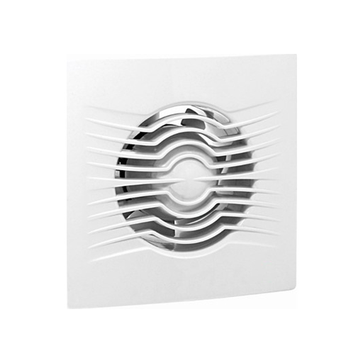 ARS-White bathroom/WC wall-mounted axial fan, white, with 100mm silent grille, 90 m3/h, 340041
