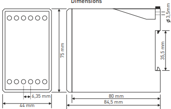 Relais de surintensité numérique avec affichage LED 3×3 chiffres TRM-400